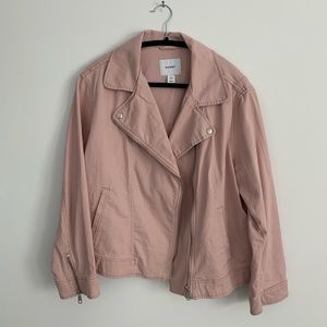 Gorgeous pink light moto motorcycle jacket XLP